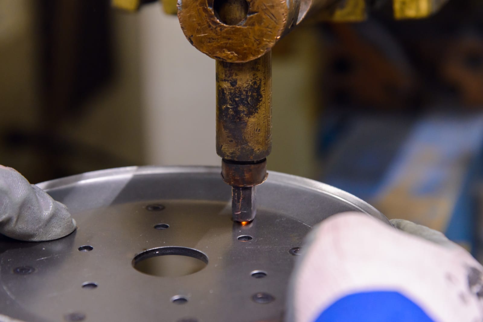 Flame welding and spot welding